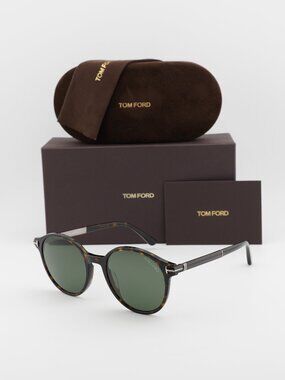 Tom Ford DAMIAN-02 Women Sunglasses Havana Green Pilot FT1098 52N NEW AUTHENTIC Tom Ford | Accessories | Tom Ford Damian2 Men Sunglasses  main image 2